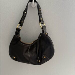 Elegant Black Leather Handbag